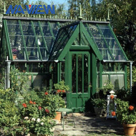 Grünes Garten-Gewächshaus-kleine Glasgewächshaus-Aluminiumgewohnheit